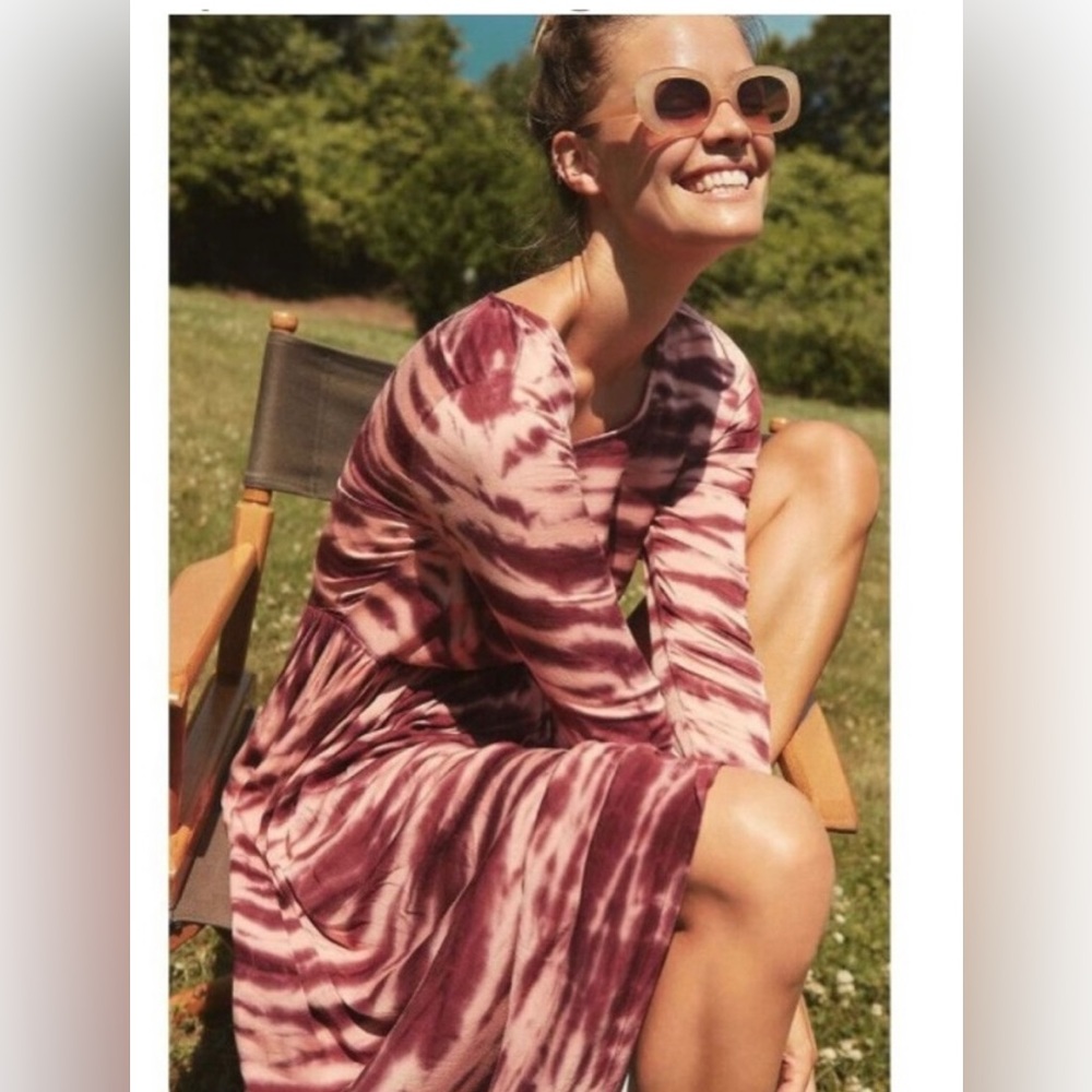 Dolan Eliska Tie Dye Midi Dress Anthropologie